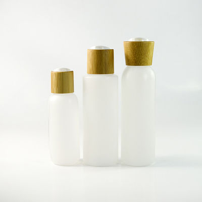 envases de empaquetado cosméticos 18/410 30ml con el casquillo de bambú del dropper del suero
