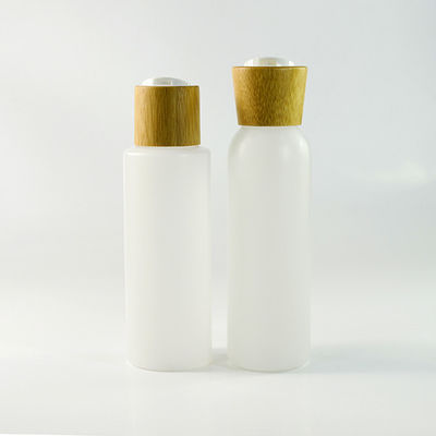 envases de empaquetado cosméticos 18/410 30ml con el casquillo de bambú del dropper del suero