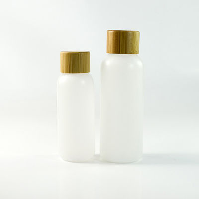 envases de empaquetado cosméticos 18/410 30ml con el casquillo de bambú del dropper del suero