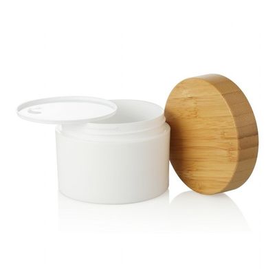 el cosmético recargable amistoso de Eco del ANIMAL DOMÉSTICO 250ml heló el tarro plástico con la tapa de bambú