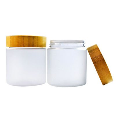 el cosmético recargable amistoso de Eco del ANIMAL DOMÉSTICO 250ml heló el tarro plástico con la tapa de bambú