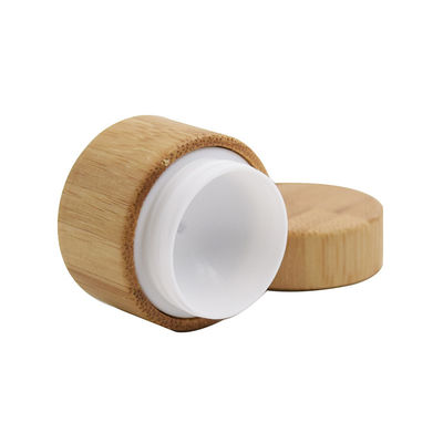 Nuevo tarro poner crema de bambú vacío recargable de Style50g con el tarro interno plástico de Comsetics