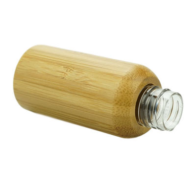 Botellas cosméticas de bambú 120ml plástico interno de la loción de los envases de la bomba vacía de la loción