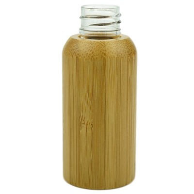 Botellas cosméticas de bambú 120ml plástico interno de la loción de los envases de la bomba vacía de la loción