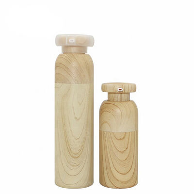 Botella privada de aire de bambú 15ml 30ml 40ml 50ml de la botella cosmética plástica de la bomba del nuevo producto