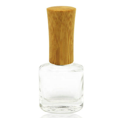 botella de cristal al por mayor de 5ml 15ml 20ml con la botella de bambú del esmalte de uñas de la tapa