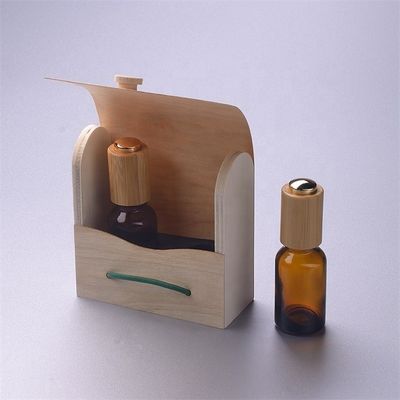 Botella de aceite esencial de cristal con la caja de bambú del dropper resistente de bambú del niño
