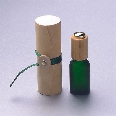 Botella de aceite esencial de cristal con la caja de bambú del dropper resistente de bambú del niño
