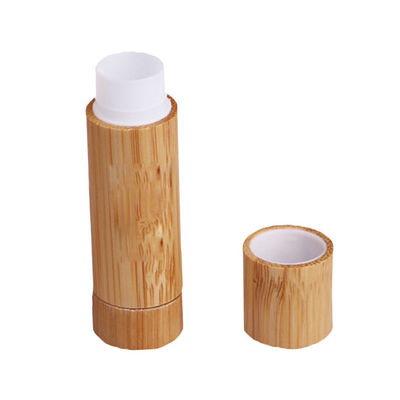 el envase de empaquetado cosmético de bambú natural del protector labial del tubo de la barra de labios 5g compone