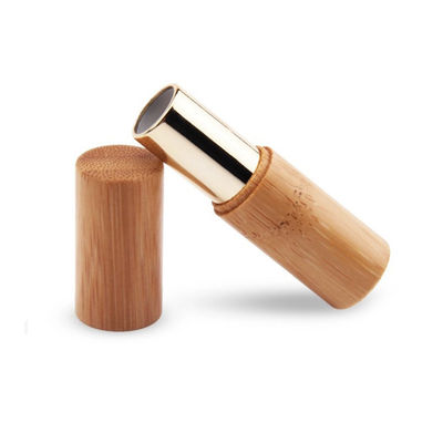 cosmético de bambú del envase vacío del tubo de la barra de labios de 12.1m m favorable al medio ambiente