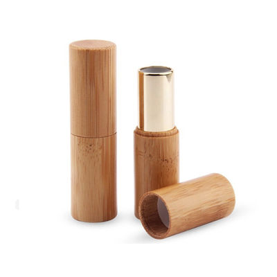 cosmético de bambú del envase vacío del tubo de la barra de labios de 12.1m m favorable al medio ambiente