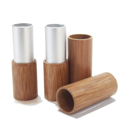 cosmético de bambú del envase vacío del tubo de la barra de labios de 12.1m m favorable al medio ambiente