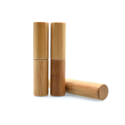 el envase de empaquetado cosmético de bambú natural del protector labial del tubo de la barra de labios 5g compone