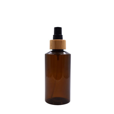 botella ambarina biodegradable del espray de la niebla del agua del envase de plástico 200ml con el bambú
