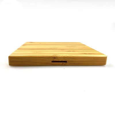 Paleta de bambú de empaquetado cosmética vacía del maquillaje de la sombra de ojos del polvo presionado