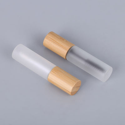 tubo cosmético de bambú del rimel del maquillaje de la botella del rimel 7ml con el cepillo de la pestaña