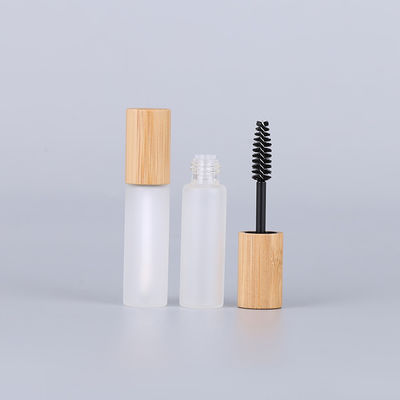 tubo cosmético de bambú del rimel del maquillaje de la botella del rimel 7ml con el cepillo de la pestaña
