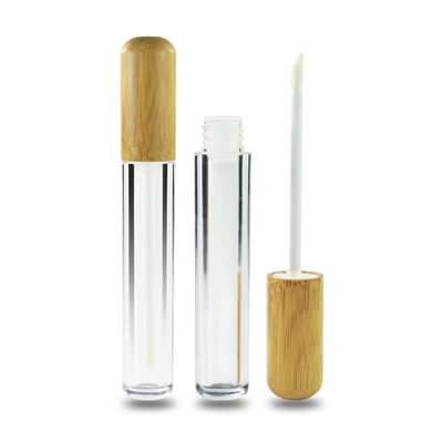 Tubo de bambú amistoso de la barra de labios del lustre del labio 6ml del eco vacío para el envase cosmético