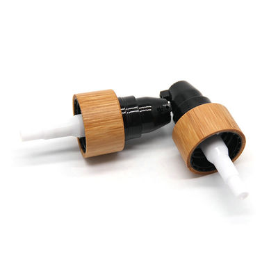 Tapa de bambú de la cabeza cosmética de alta calidad del rociador para los tarros de las botellas de cristal